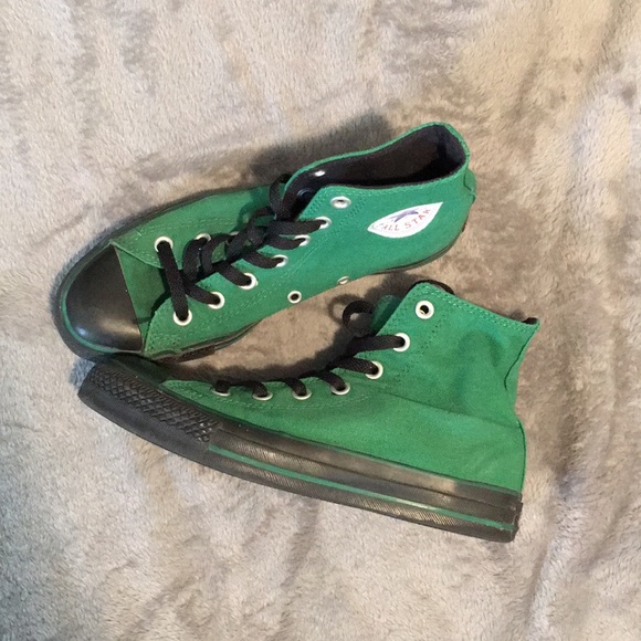 green chuck taylor high tops
